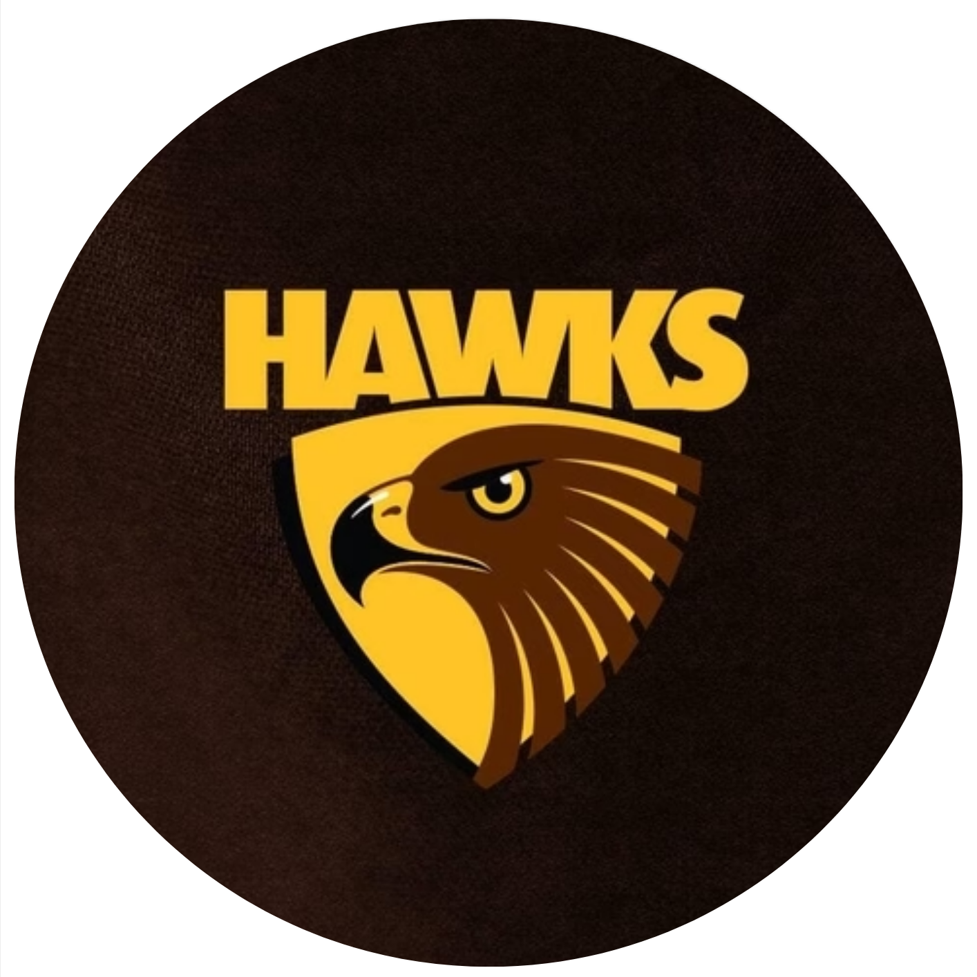 Hawks Logo 8 Inch Round Edible Images