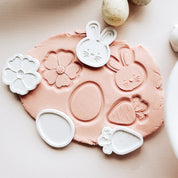 Bunny, Flower, Egg, Carrot Mini Debosser + Set of 4