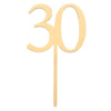 30 CREAM TALL ACRYLIC CAKE TOPPER