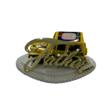 Fathers Day Jeep Plastic Plaque Decoration