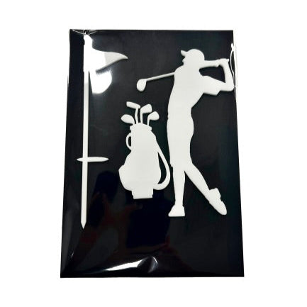 GOLF SET WHITE Acrylic Topper