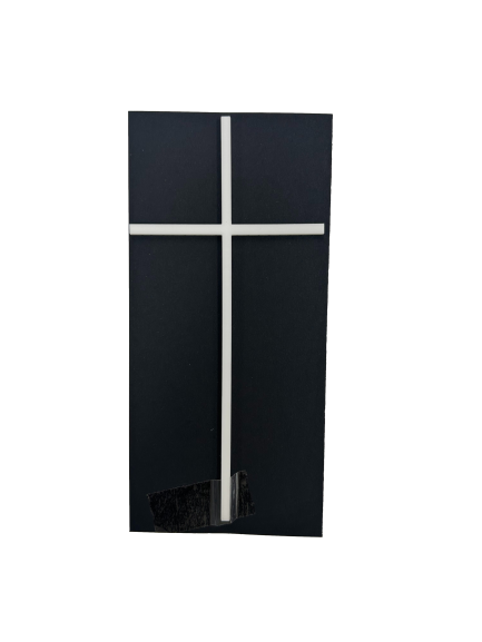 THIN CROSS FROPPER- WHITE