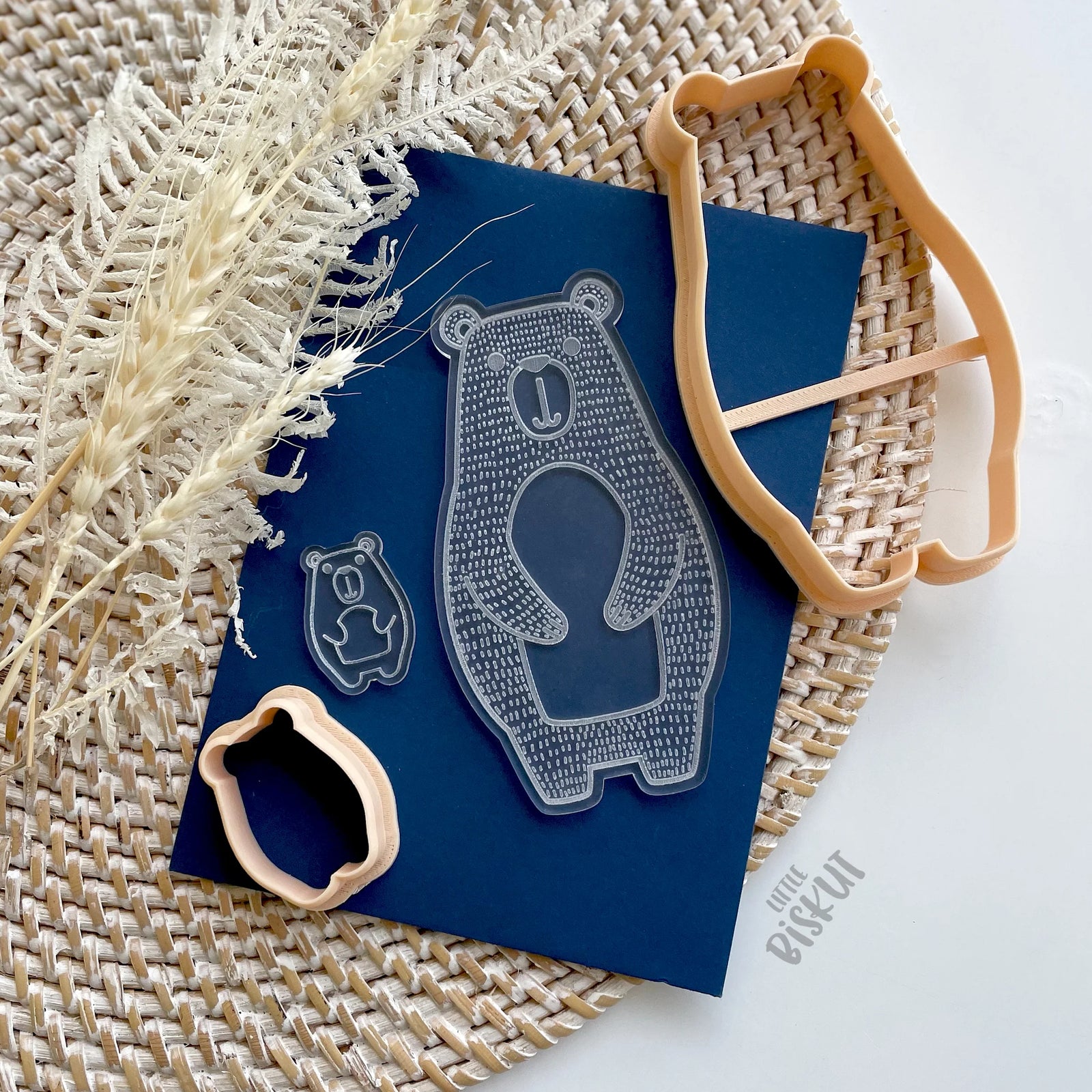 Bear and Cub Cutter & Debosser Set