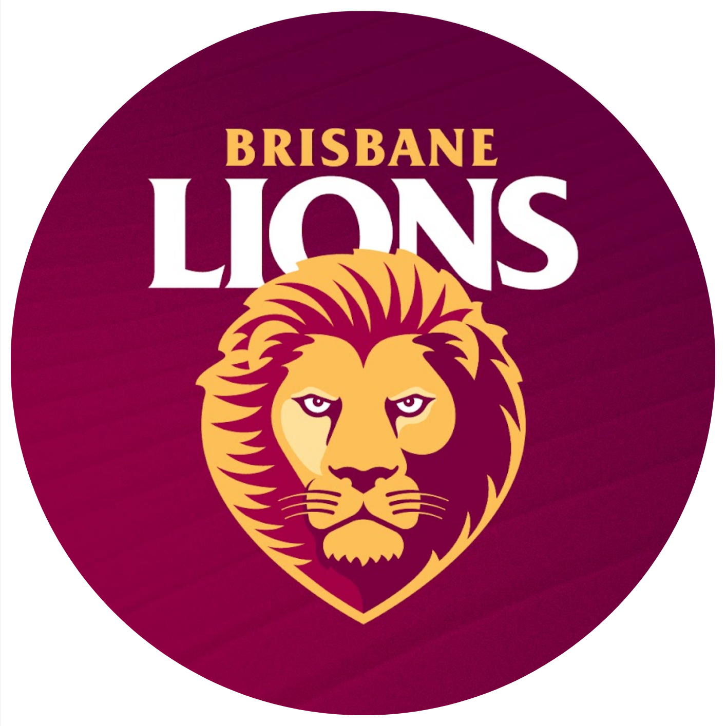 Lions Logo 8 Inch Round Edible Images