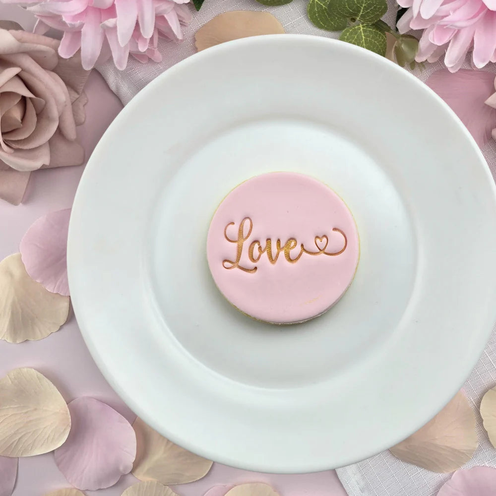 Love with Heart Embosser 60mm