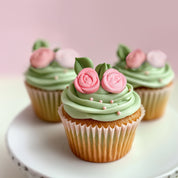 Ombre Mini Roses Icing Decorations 24 pieces