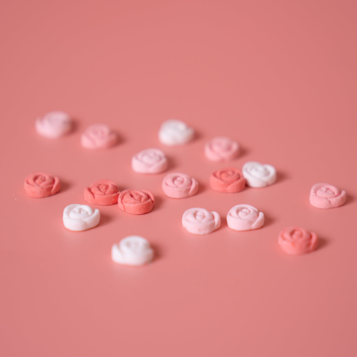 Ombre Mini Roses Icing Decorations 24 pieces