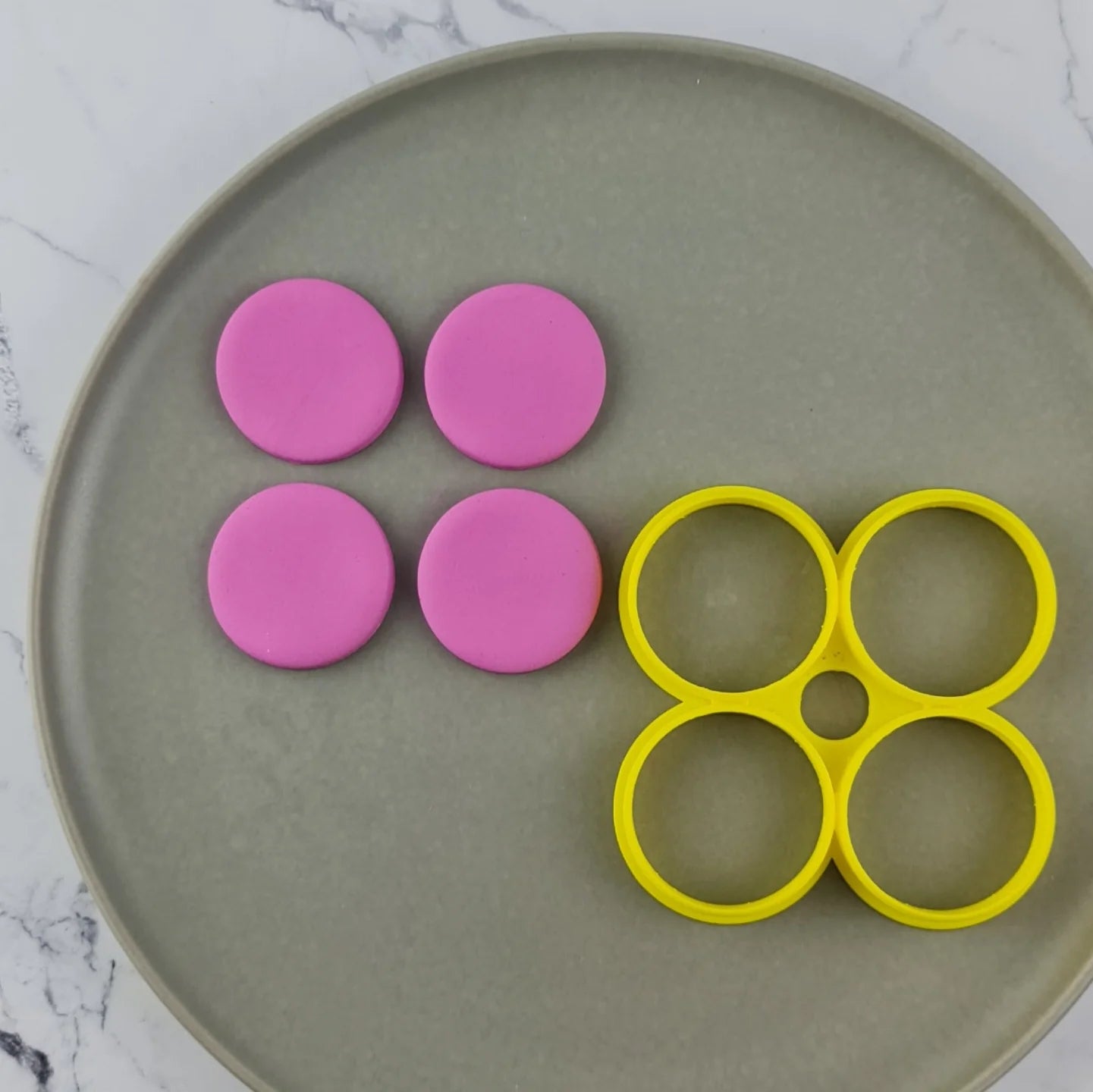 4x 46mm Mini Round Multi Cutter for Mini Debossers