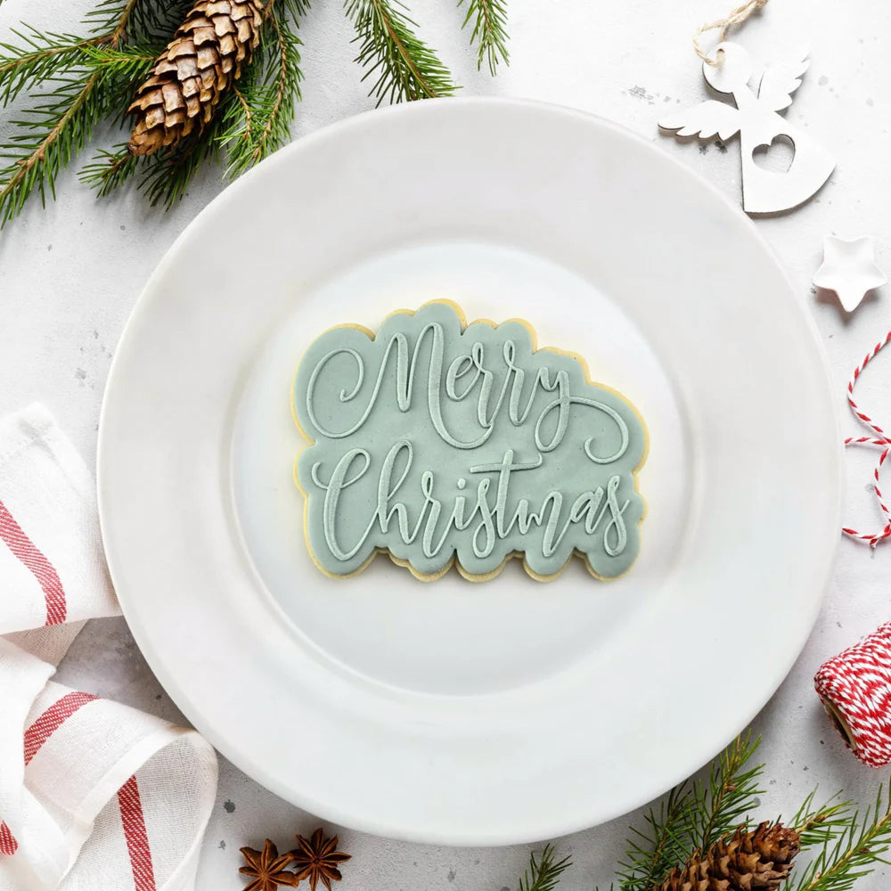 Merry Christmas Cutter and Debosser Set