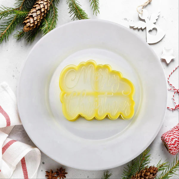 Merry Christmas Cutter and Debosser Set