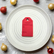 Merry Christmas Gift Tag Embosser and Cutter Set