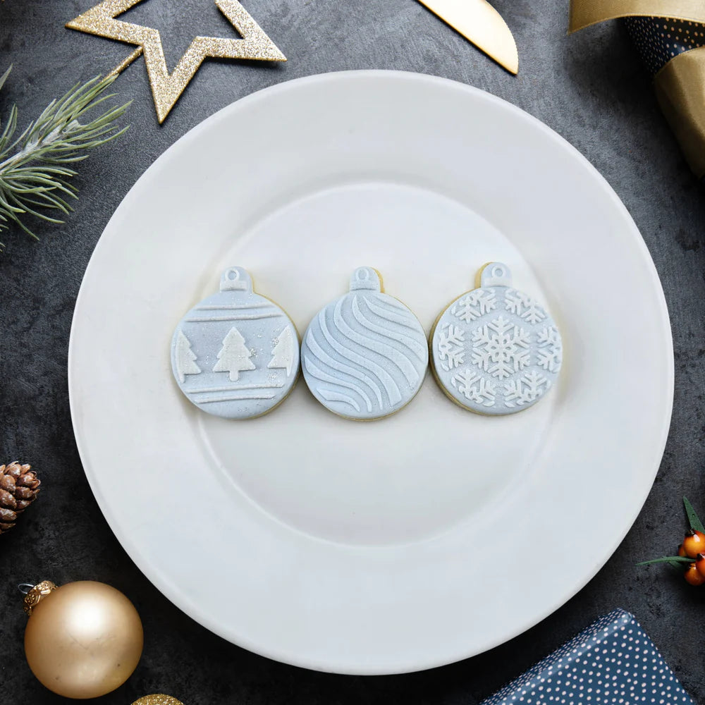 Mini Bauble Cutter and Debosser Set