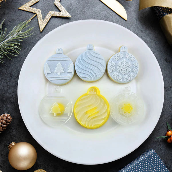 Mini Bauble Cutter and Debosser Set