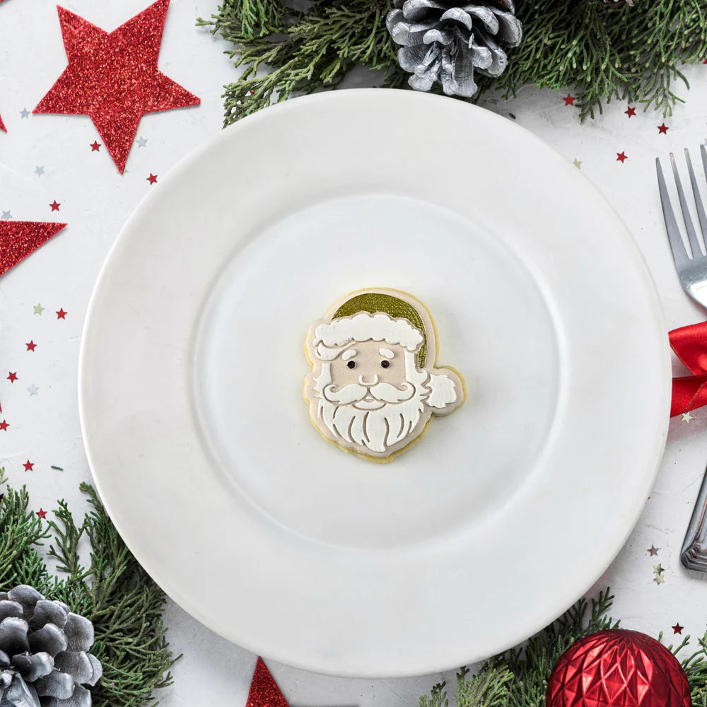 Mini Santa Cookie Cutter & Debosser Set