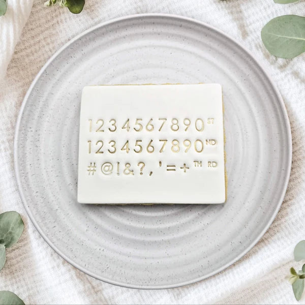 Modern Number Stamps - 2 sizes