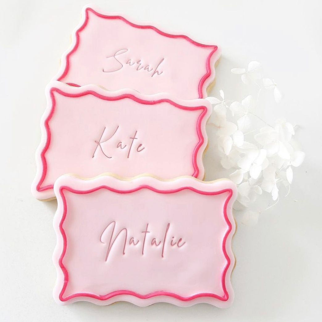 Rectangular Wavy Border Pop Debosser + Cutter Set