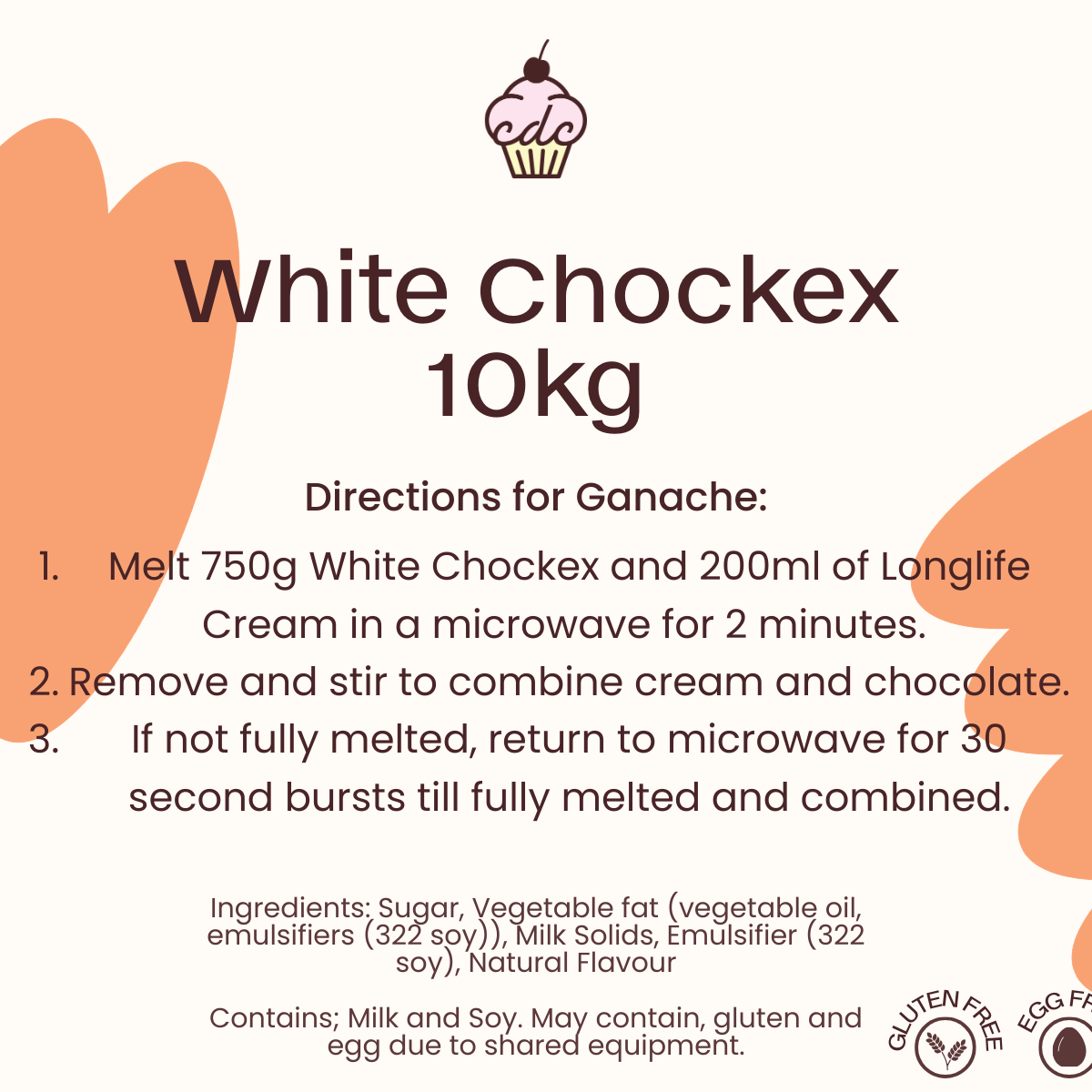 Chockex White Buttons 10kg