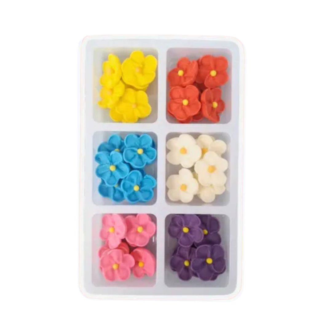Sugar Decorations 5 PETAL SUGAR FLOWERS SM 42 PIECE