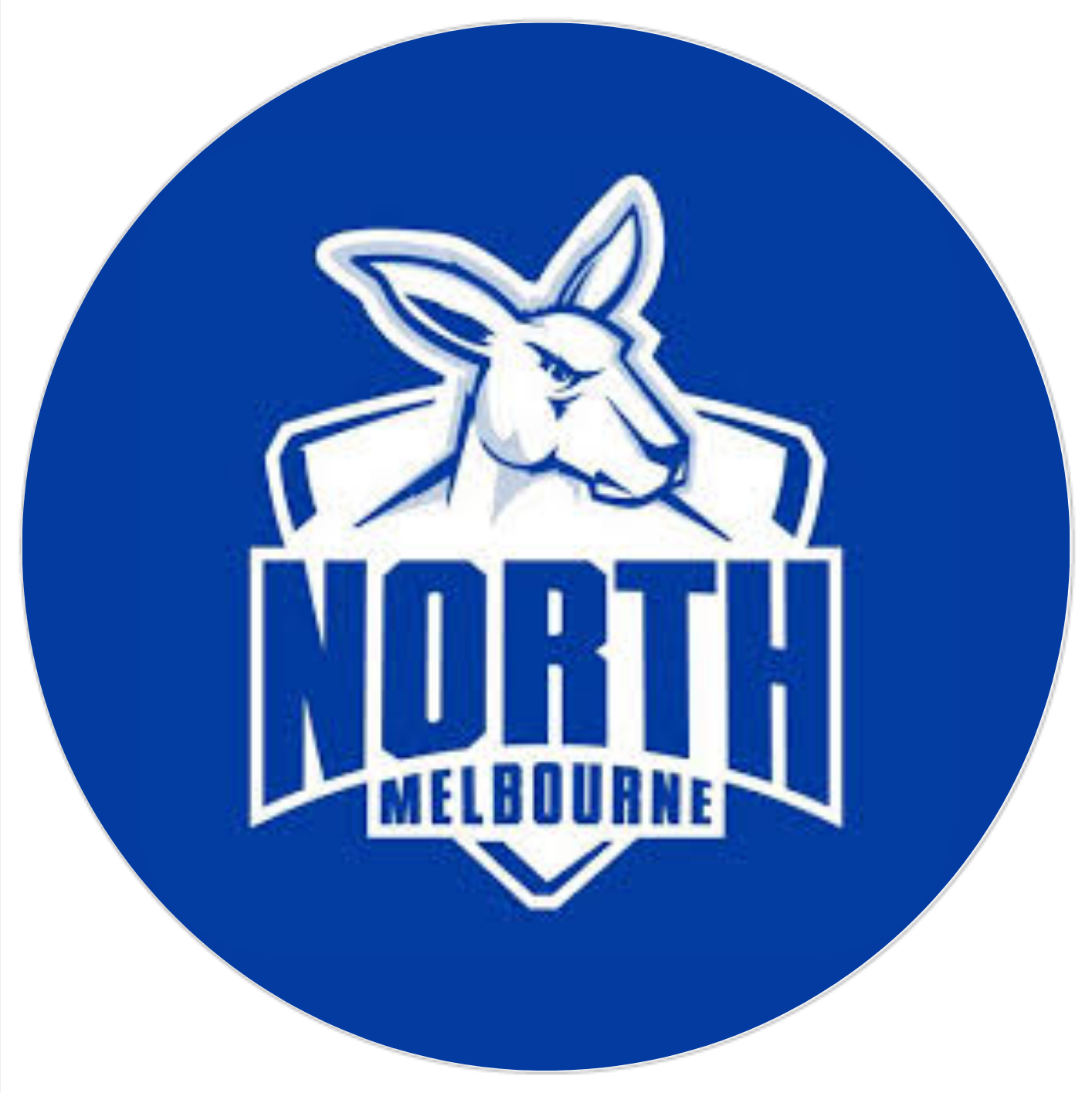 North Kangaroos Logo 8 Inch Round Edible Images