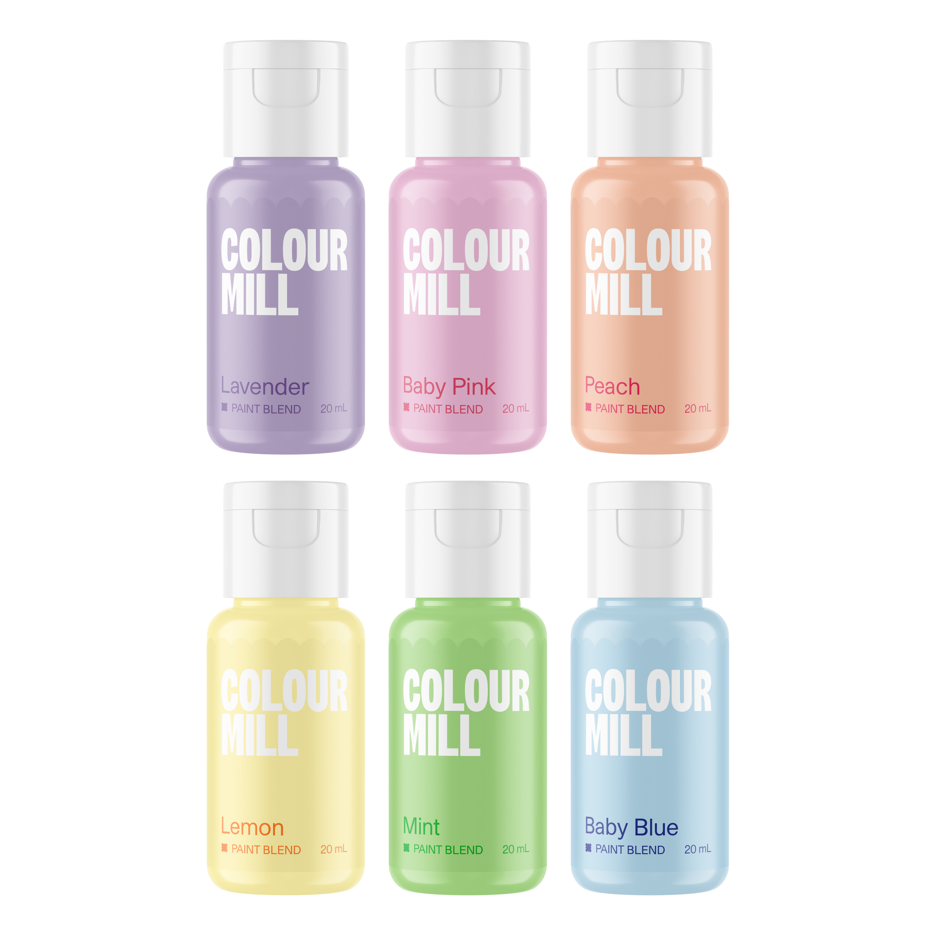 Paint Blend Pastel Paint Set 6pce