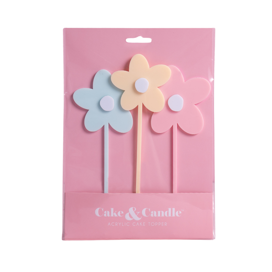 MILKSHAKE FLOWERS Cake Topper