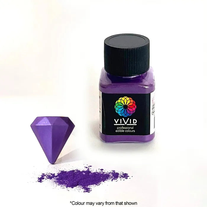 VIVID ROYAL PURPLE EDIBLE METALLIC DUST 10G