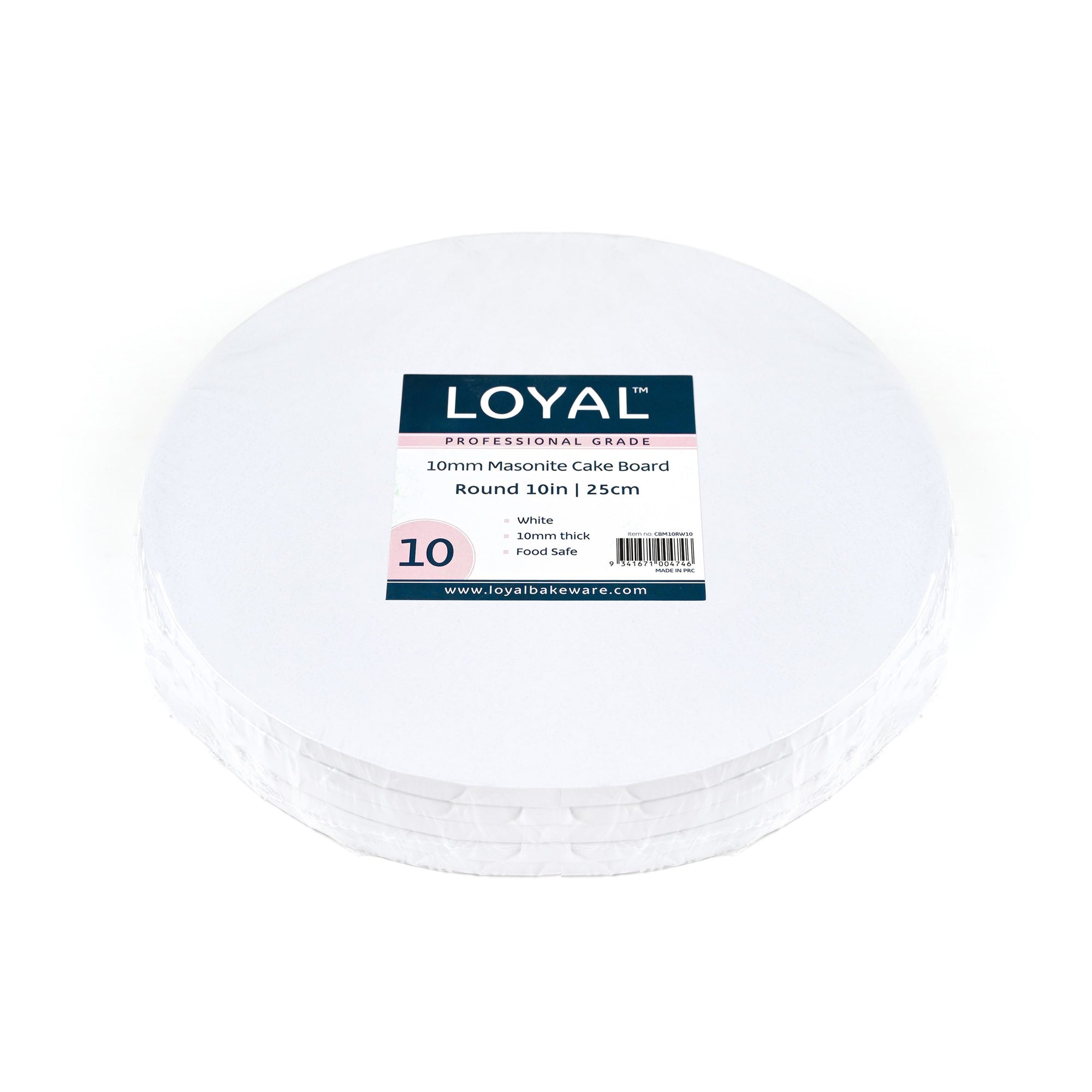 Round 10inch White Cake Drum 10MM Thick