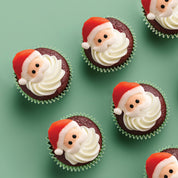 Santa Icing Decorations 8 pieces