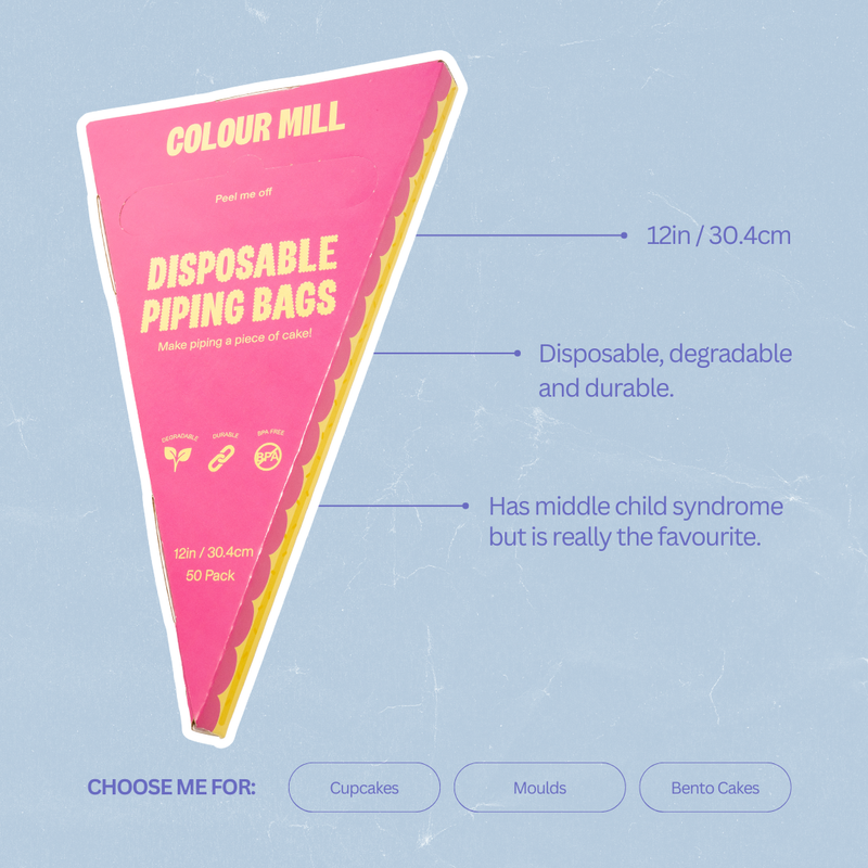 Clear Disposable Piping Bags 12inch 50 Pack