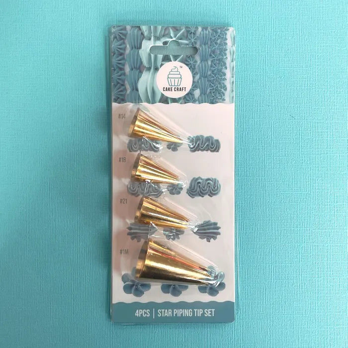 CAKE CRAFT STAR PIPING TIP SET 4 PIECE SET