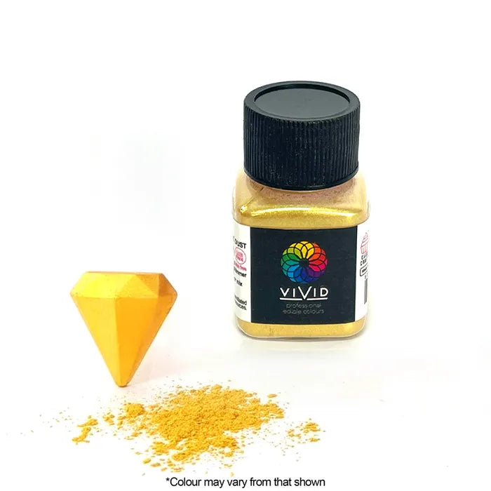 VIVID SUPER GOLD EDIBLE METALLIC DUST 10G