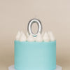 Silver Metallic Balloon Candle No 0