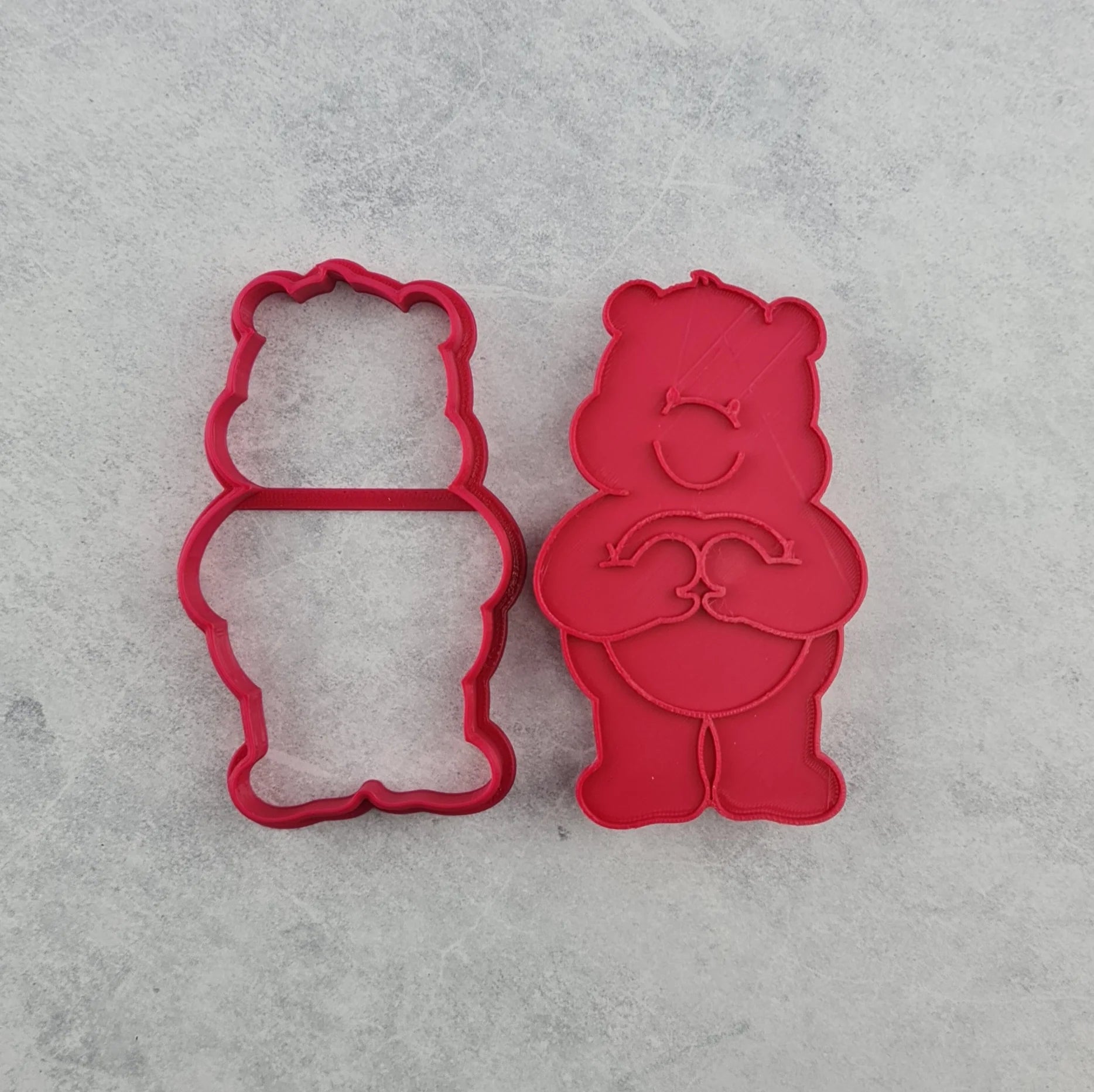 Caring Bear Cutter and Dough Imprint Set by The Confectionist