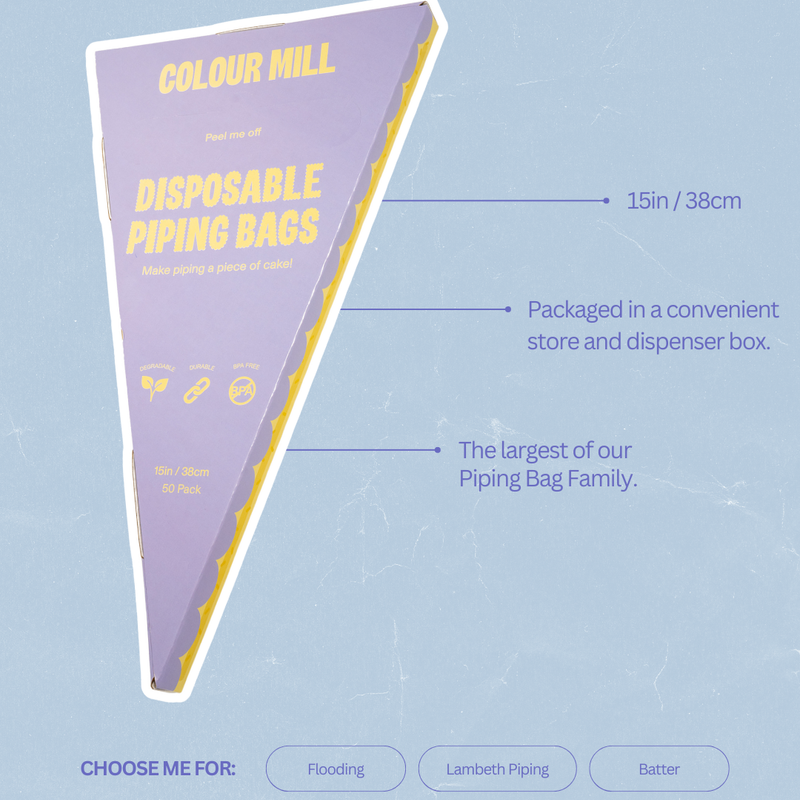 Clear Disposable Piping Bags 15inch 50 Pack