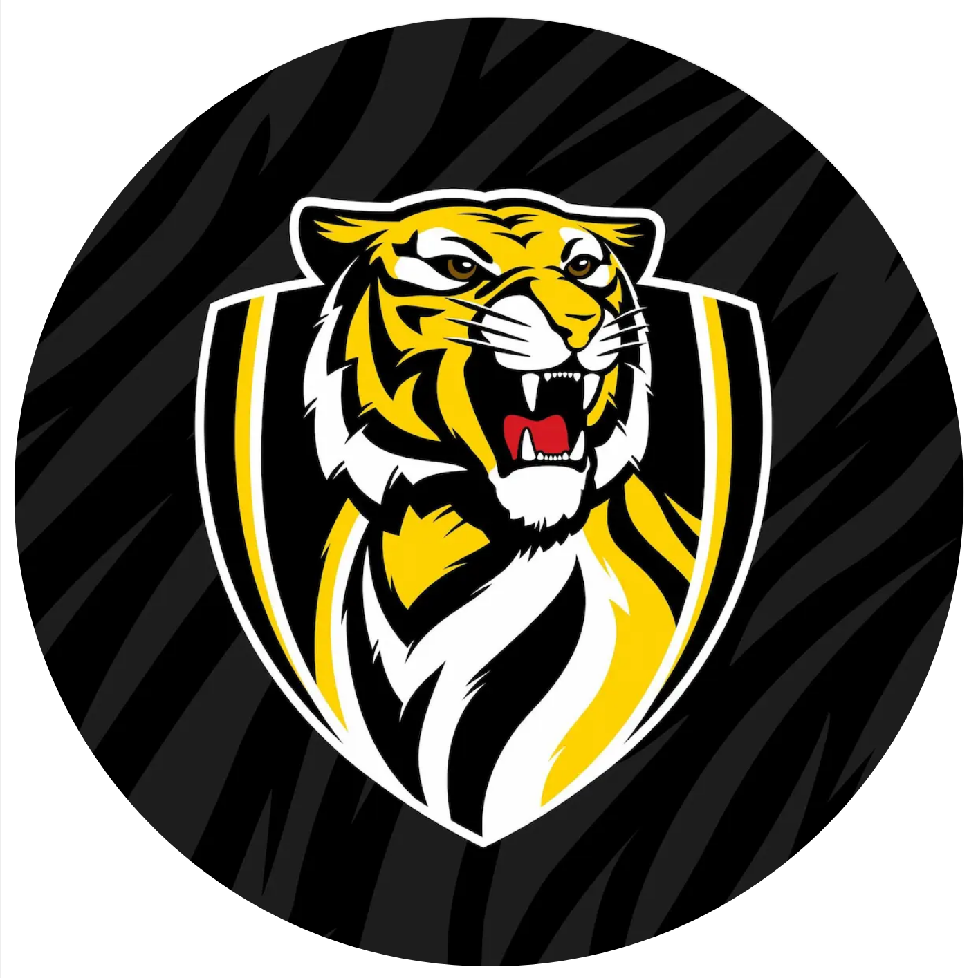 Tigers Logo 8 Inch Round Edible Images