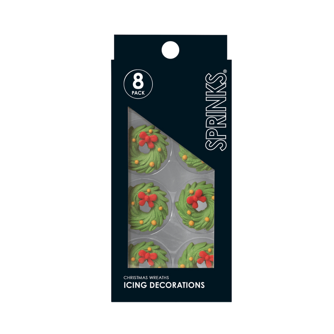 Sprinkle Wreaths Icing Decorations 9 pieces