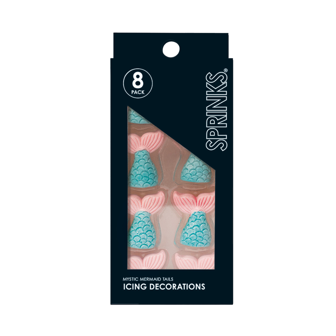 SPRINKS MERMAID TAILS Icing Decorations 8 pieces