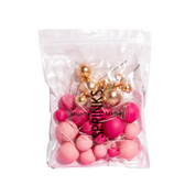 Pretty In Pink Foam Ball Toppers 32 piece