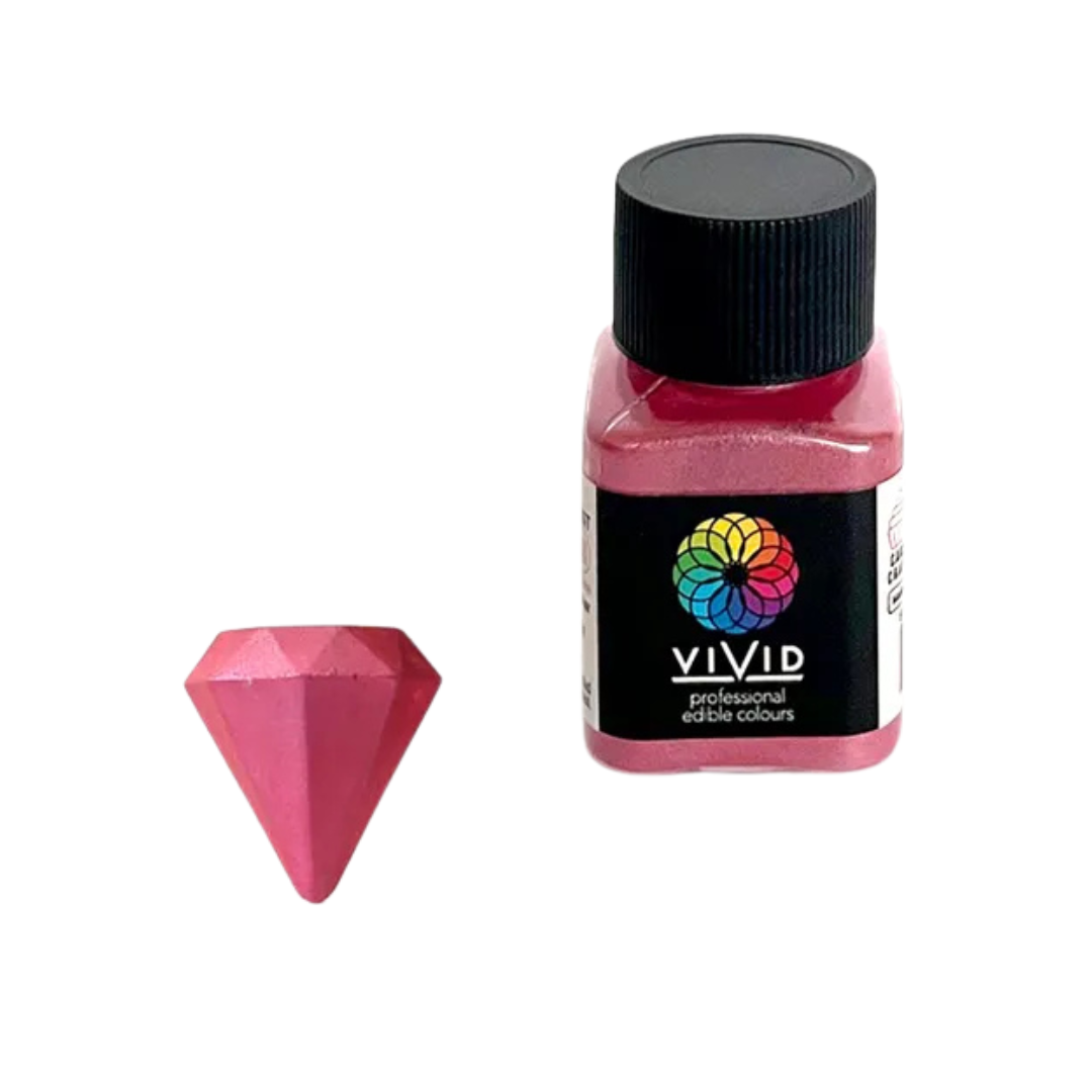 VIVID SUPER PINK EDIBLE METALLIC DUST 10G