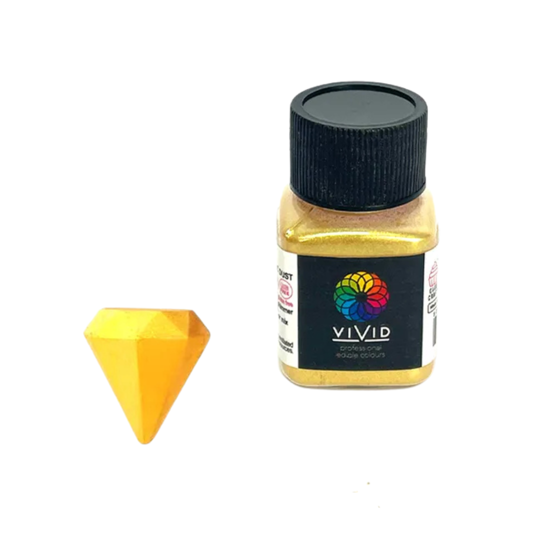 VIVID SUPER GOLD EDIBLE METALLIC DUST 10G