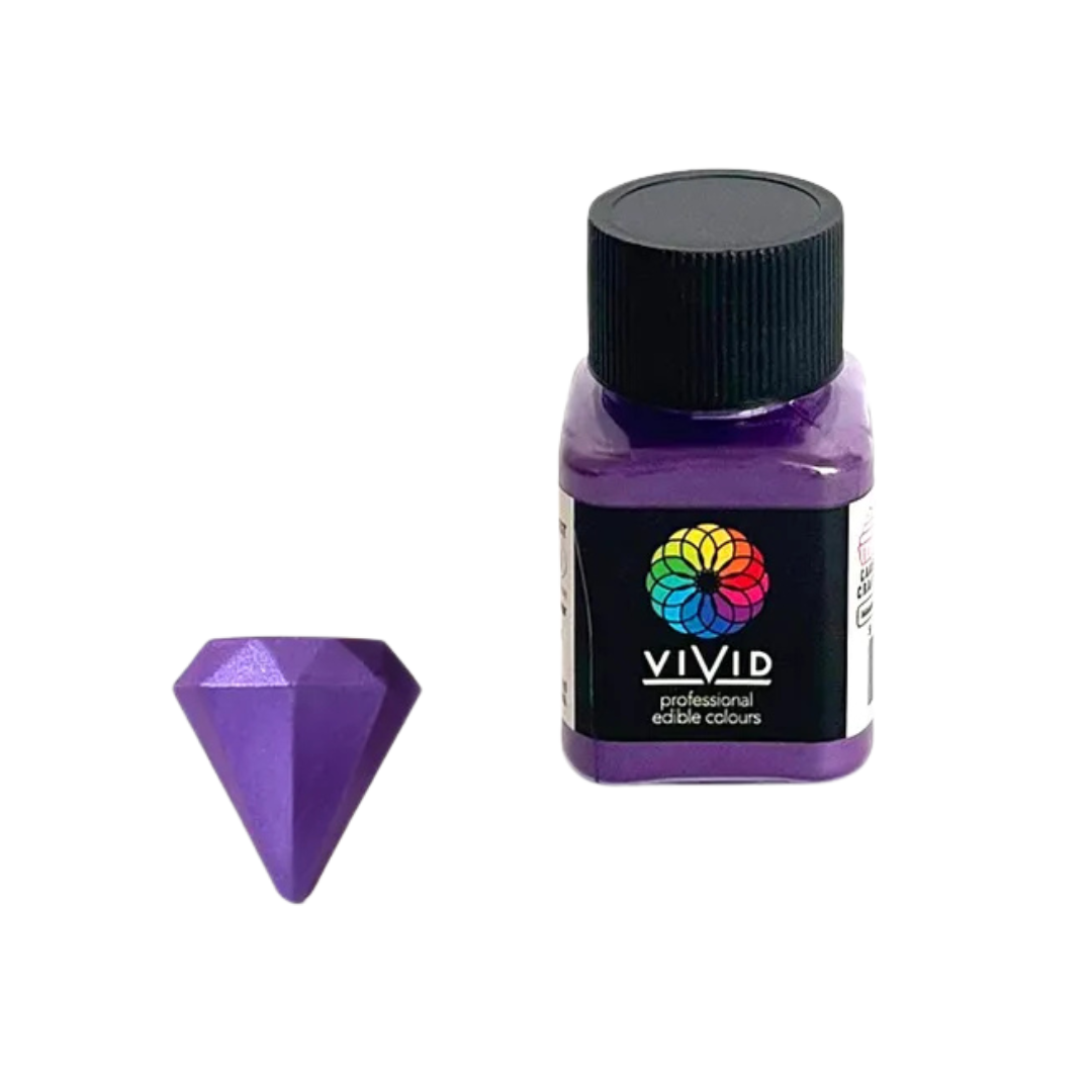 VIVID ROYAL PURPLE EDIBLE METALLIC DUST 10G