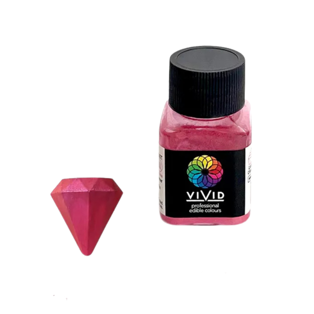 VIVID MAGENTA EDIBLE METALLIC DUST 10G
