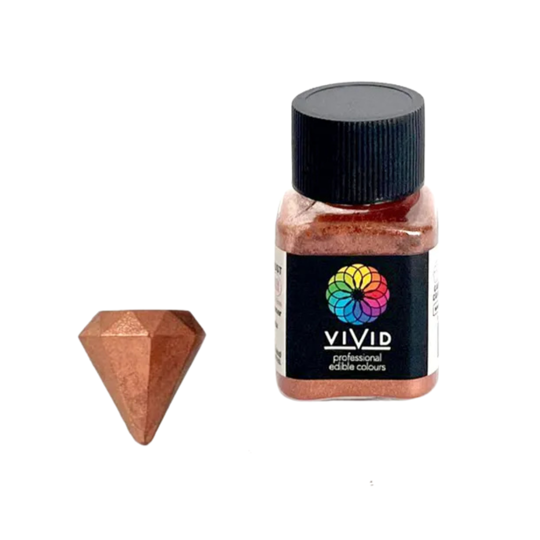 VIVID COPPER SHIMMER EDIBLE METALLIC DUST 10G
