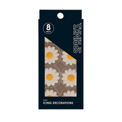 Daisy Icing Decorations 8 pieces