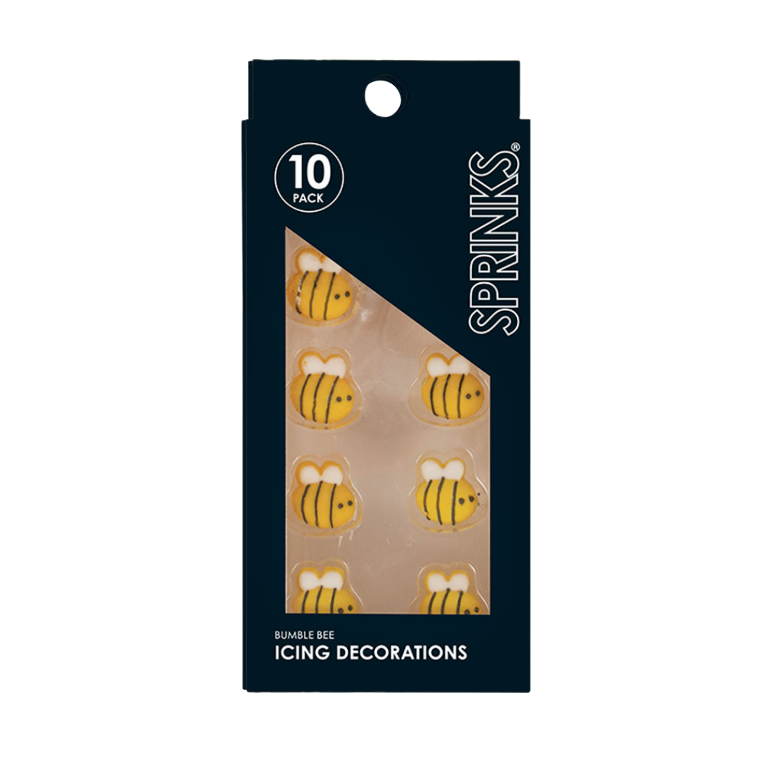 Bee Icing Decorations 10 pieces