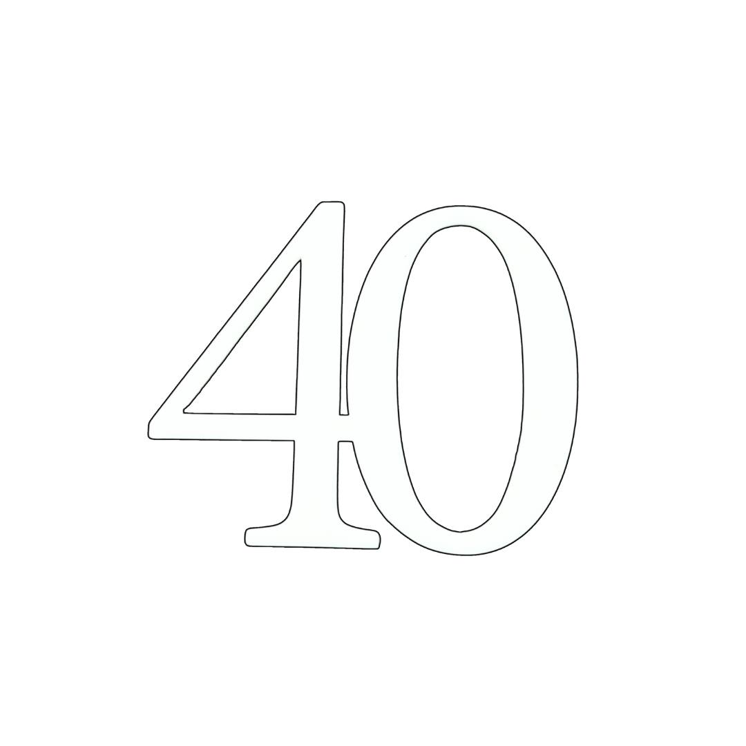 40 WHITE 10CM ACRYLIC CAKE FROPPER