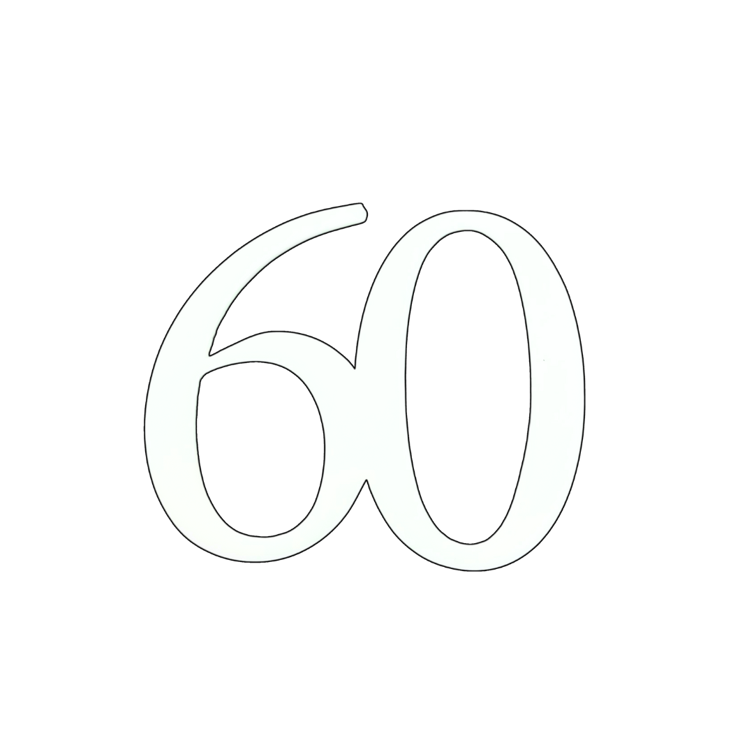 60 WHITE 10CM ACRYLIC CAKE FROPPER