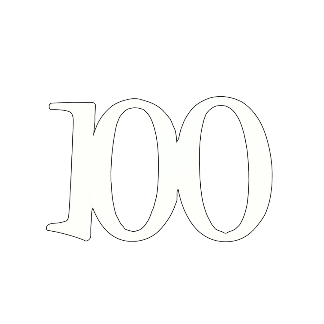 100 WHITE 10CM ACRYLIC CAKE FROPPER