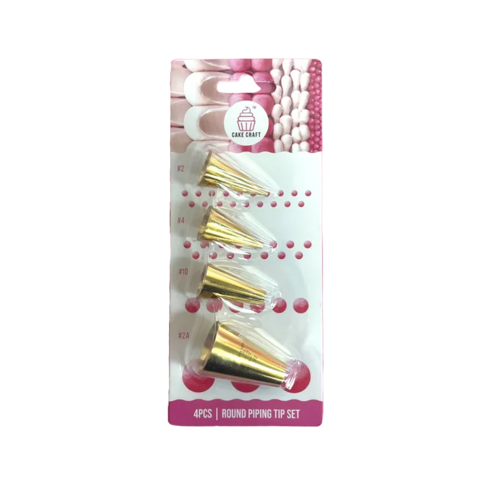 Round Piping Tip 4 Piece Set