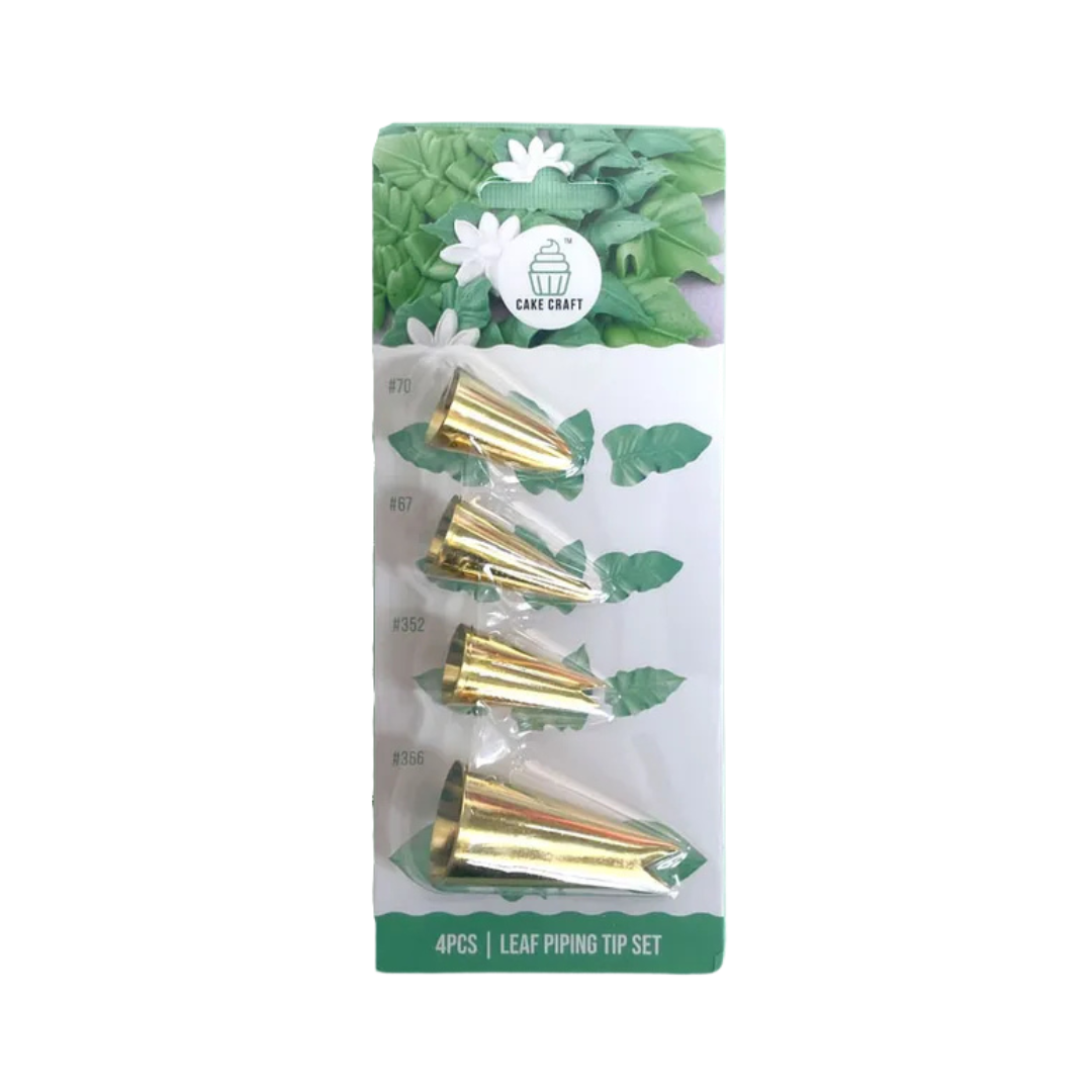 Leaf Piping Tip 4 Piece Set